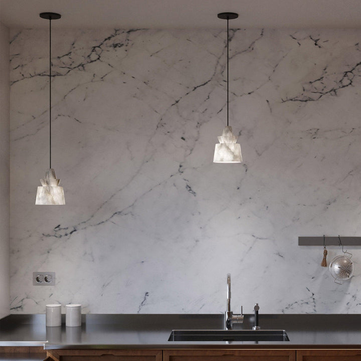 White Alabaster  Pendant Light - Vakkerlight