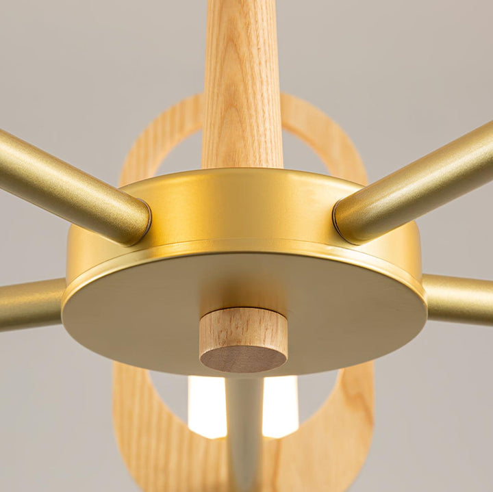 Wood Art Halo Chandelier - Vakkerlight