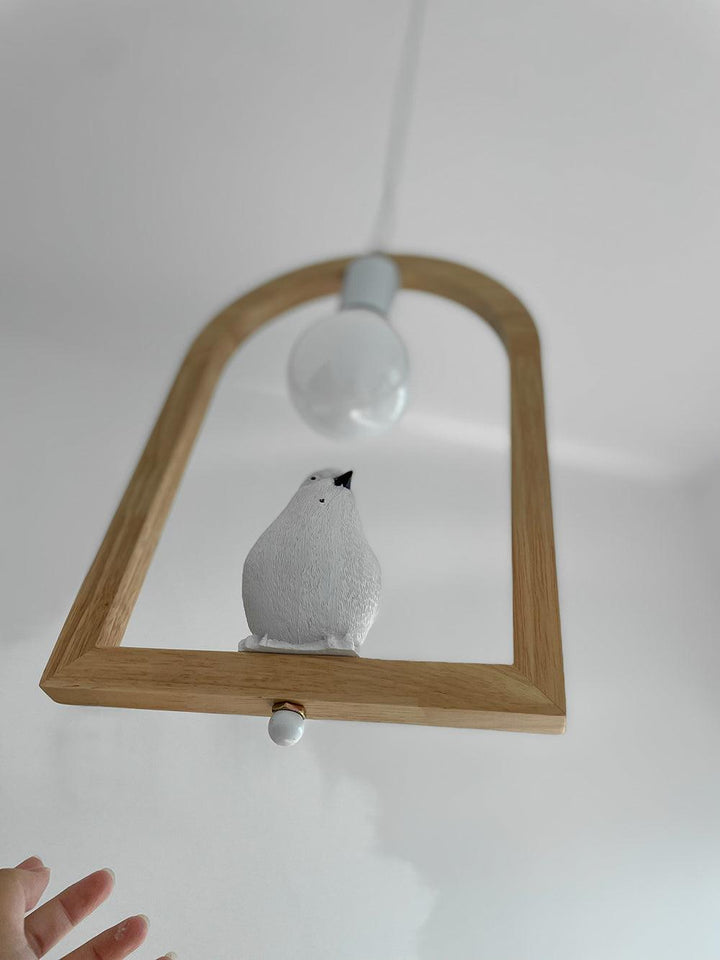 Wood Bird Resin Pendant Light - Vakkerlight