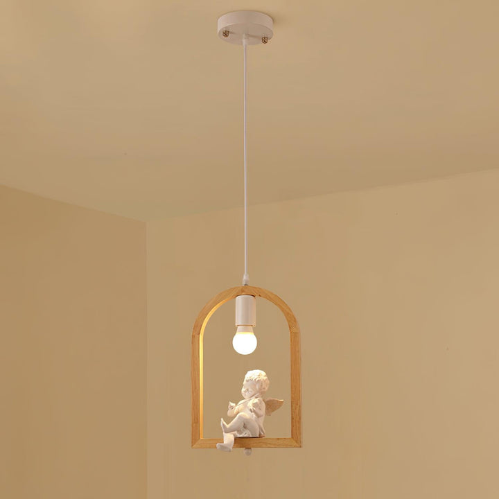 Wood Bird Resin Pendant Light - Vakkerlight