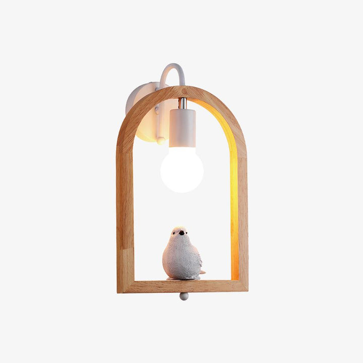 Wood Bird Resin Wall Light - Vakkerlight