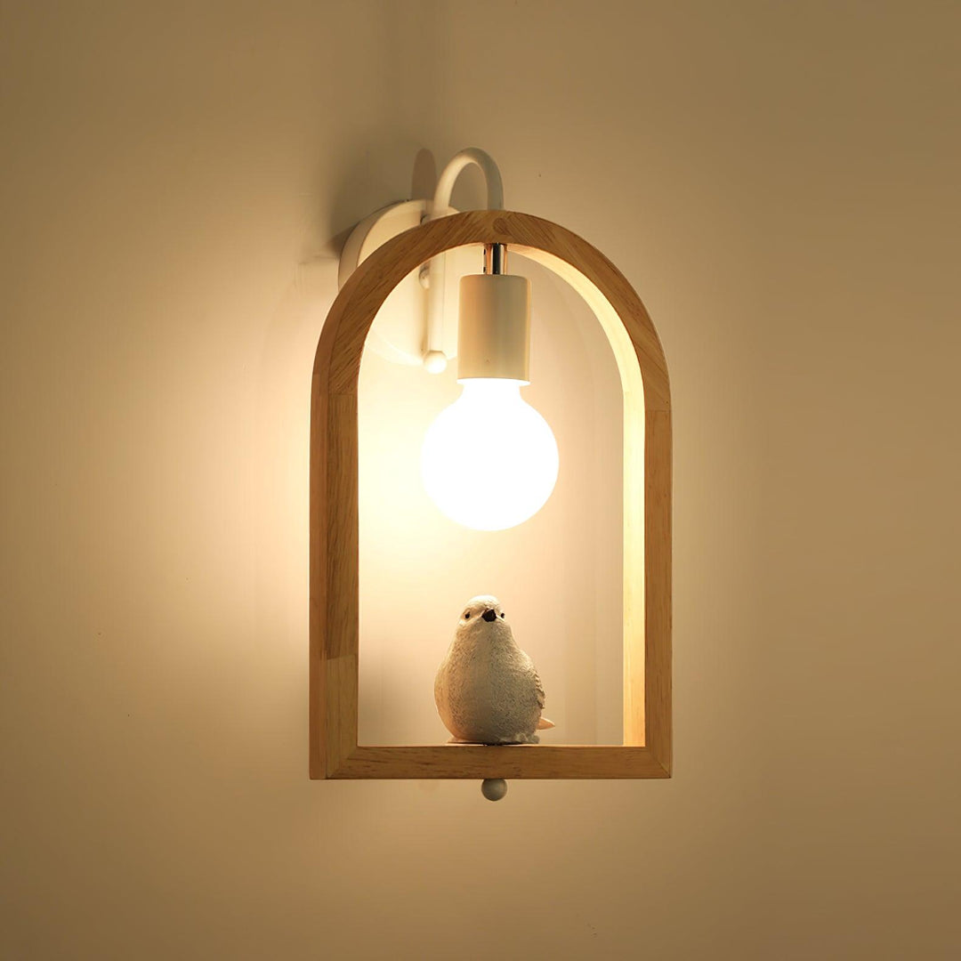 Wood Bird Resin Wall Light - Vakkerlight