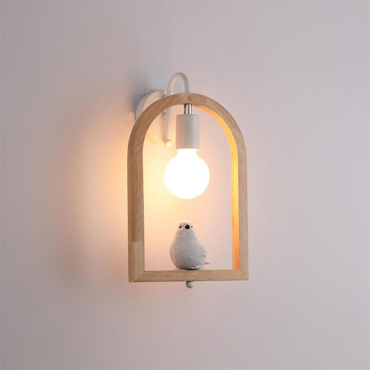 Wood Bird Resin Wall Light - Vakkerlight