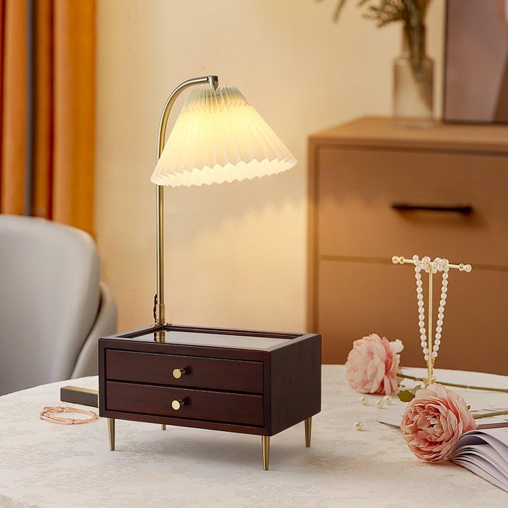 Wood Drawer Table Lamp - Vakkerlight