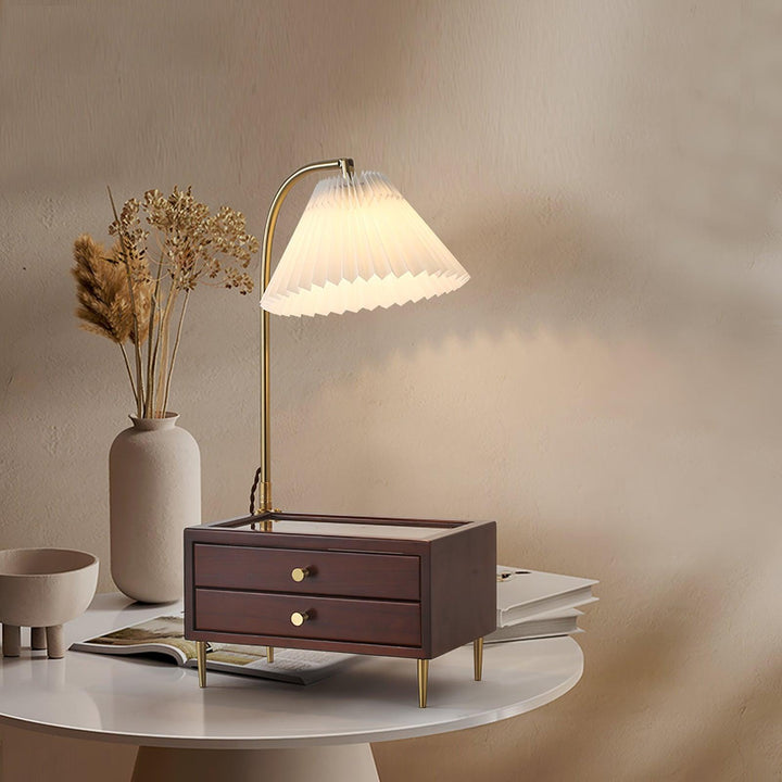 Wood Drawer Table Lamp - Vakkerlight