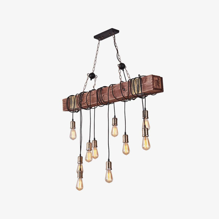 Wood Hanging Multi Chandelier - Vakkerlight