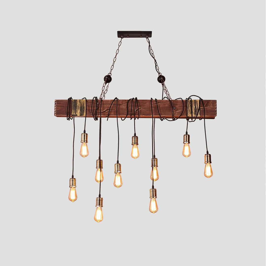 Wood Hanging Multi Chandelier - Vakkerlight