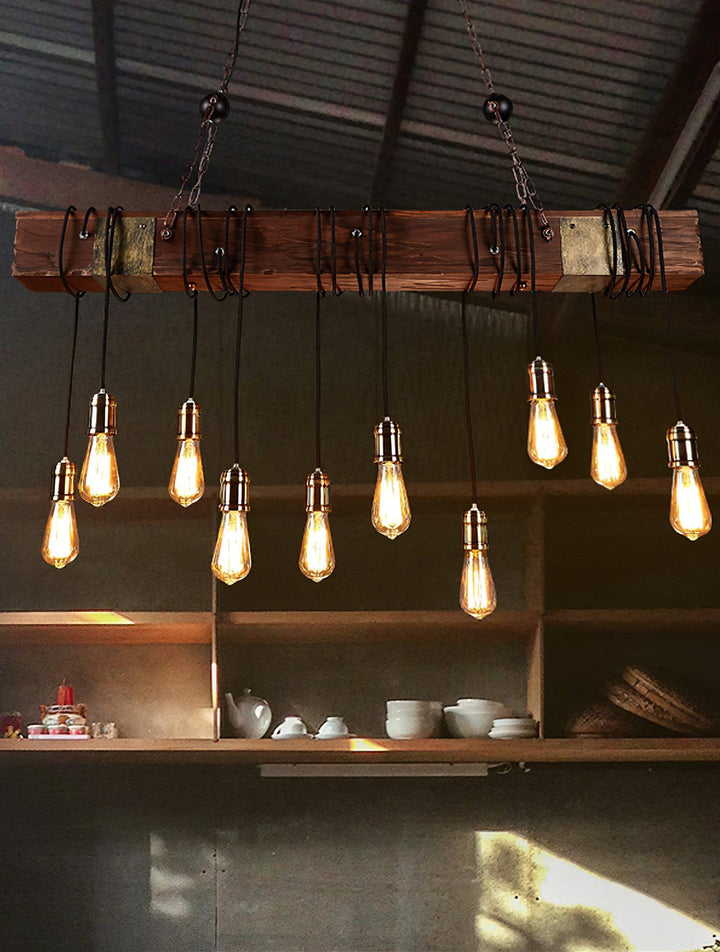 Wood Hanging Multi Chandelier - Vakkerlight