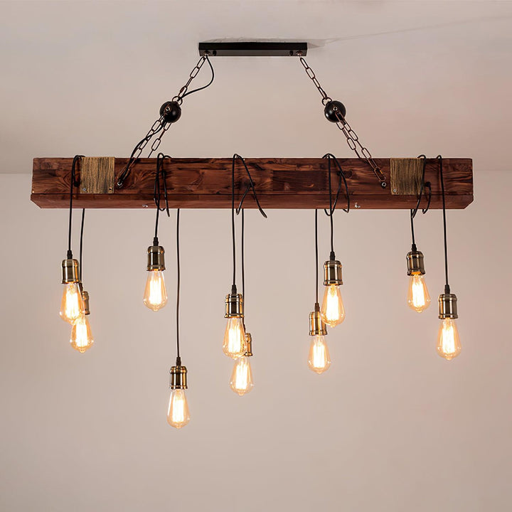 Wood Hanging Multi Chandelier - Vakkerlight