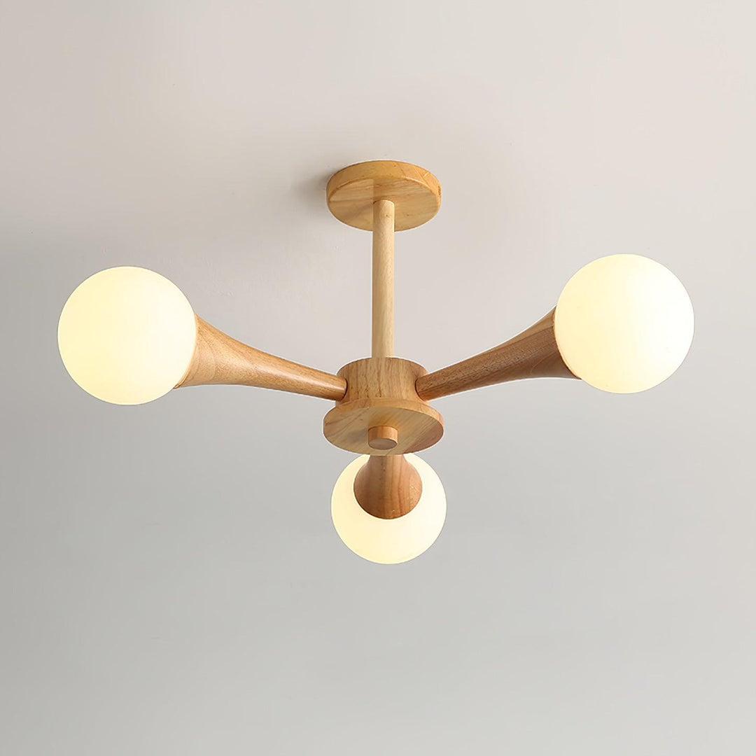 Wooden Nera Chandelier - Vakkerlight