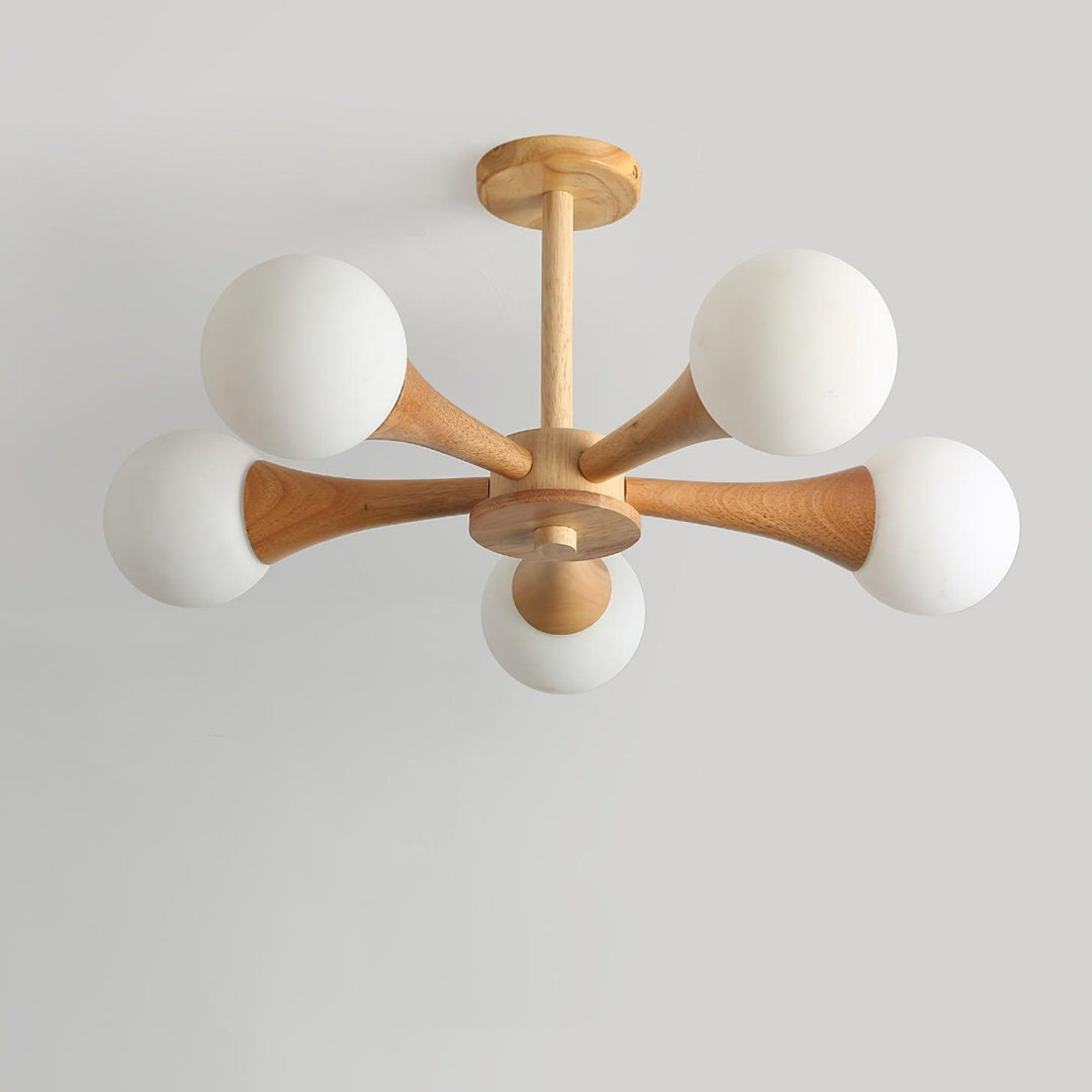 Wooden Nera Chandelier - Vakkerlight