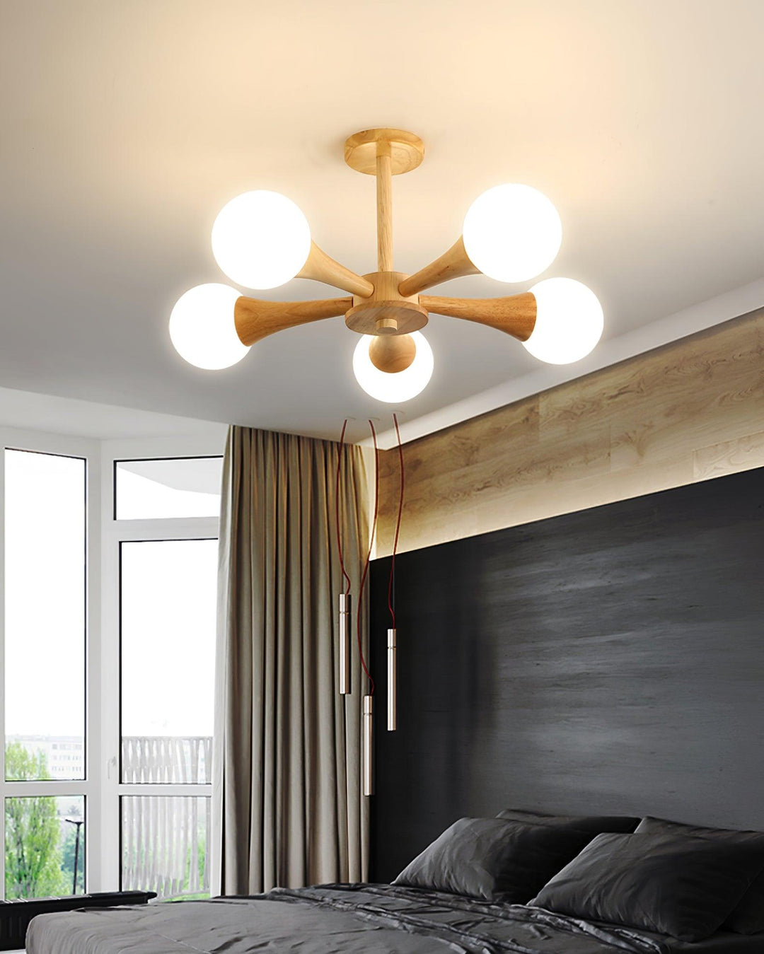 Wooden Nera Chandelier - Vakkerlight