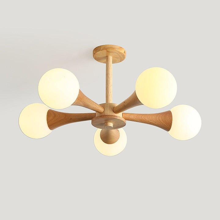 Wooden Nera Chandelier - Vakkerlight