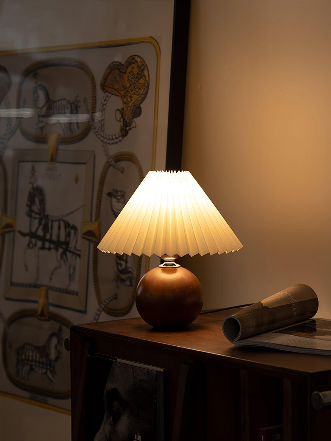 Wooden Pleated Table Lamp - Vakkerlight