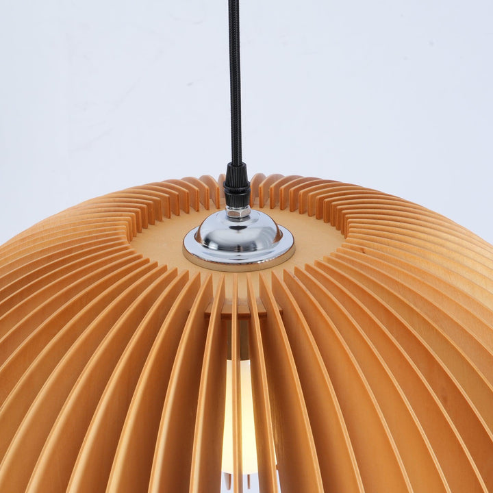 Wooden Pumpkin Pendant Lamp - Vakkerlight