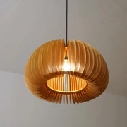 Wooden Pumpkin Pendant Lamp - Vakkerlight