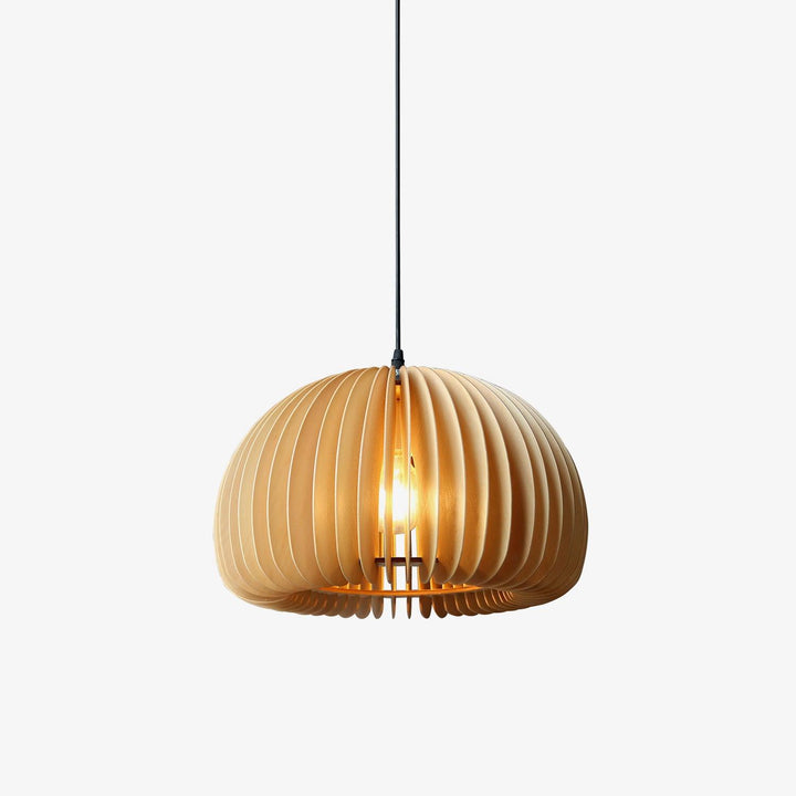 Wooden Pumpkin Pendant Lamp - Vakkerlight