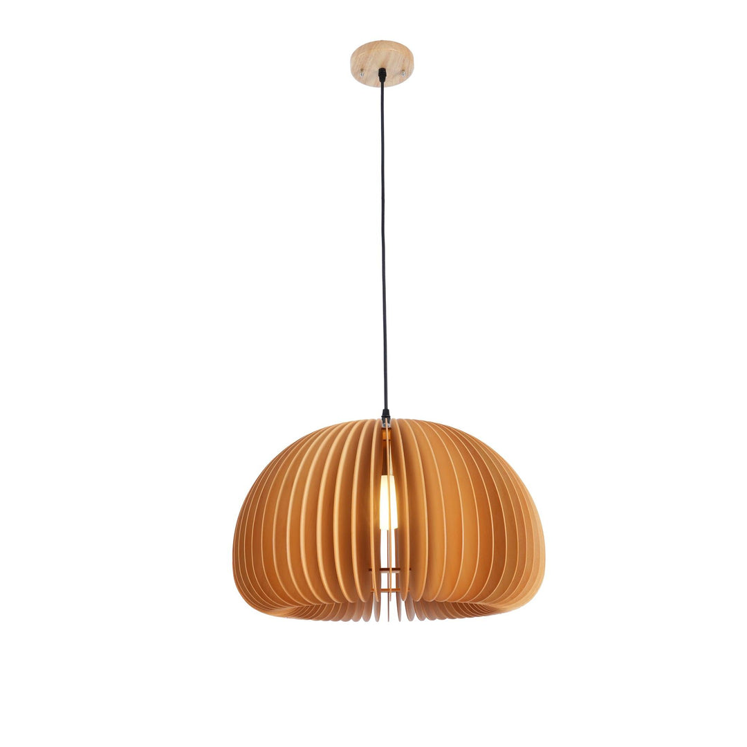 Wooden Pumpkin Pendant Lamp - Vakkerlight