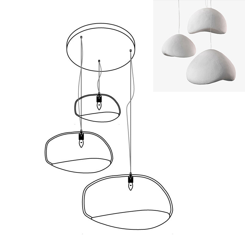 Lampadario combinato khmara grezzo