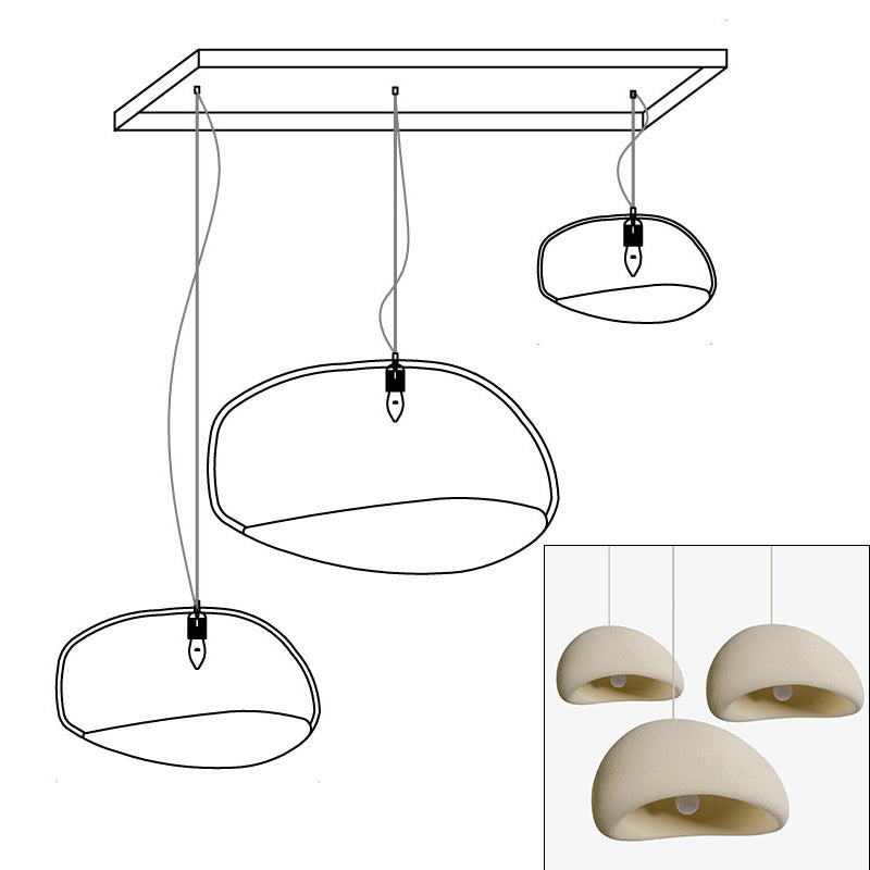 Lampadario combinato khmara grezzo