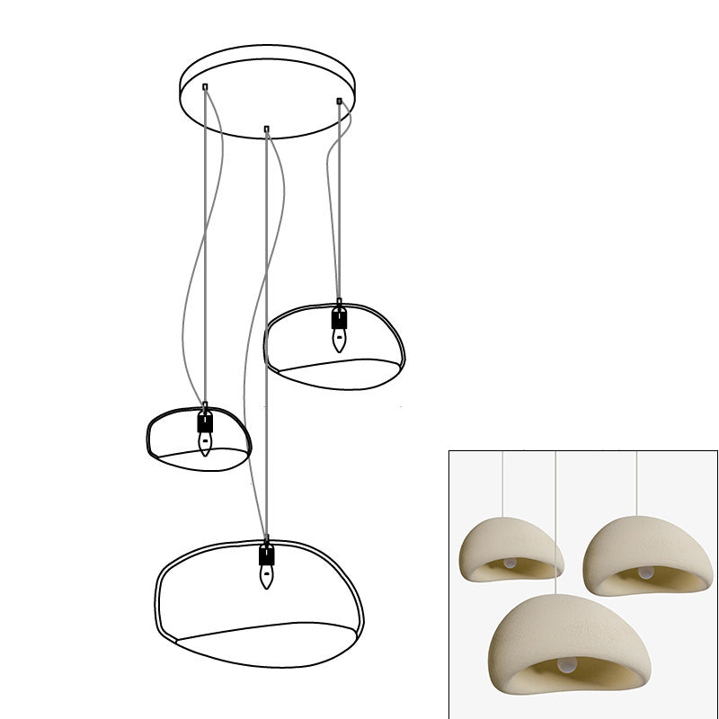 Lampadario combinato khmara grezzo