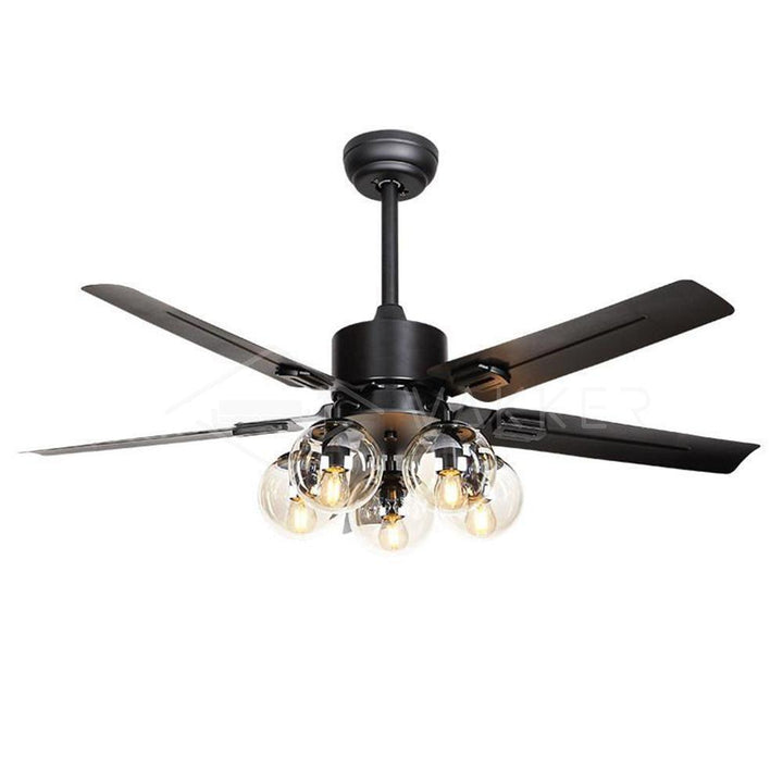 Black Vintage Ceiling Fan - Vakkerlight