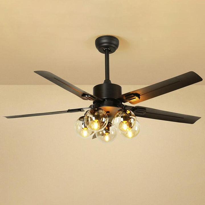 Black Vintage Ceiling Fan - Vakkerlight